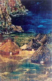 Oil on Paper by Shekar