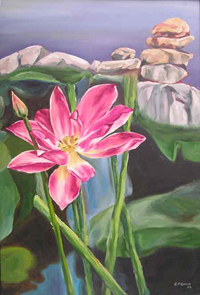 Oil on Canvas by Lingaraju Gone