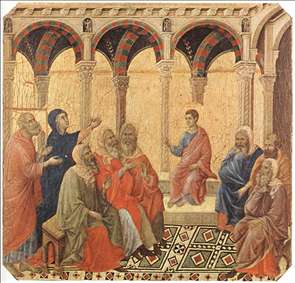 Work done by Duccio di Buoninsegna