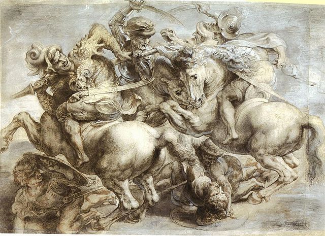 the Battle of Anghiari by Peter Paul Rubens