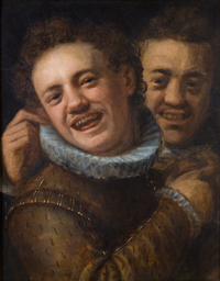 two laughing men